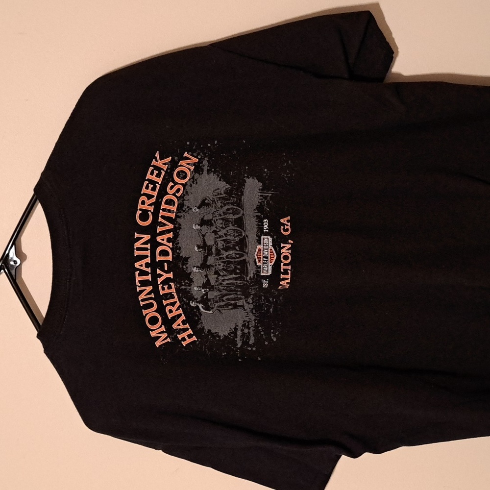 Harley-Davidson Black and Red Eagle T-Shirt.  Size XL - Picture 5 of 6